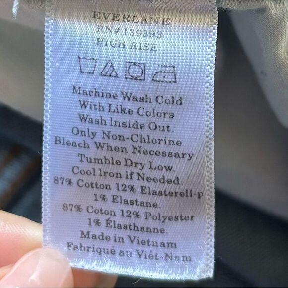 Everlane Skinny Blue Jeans Mid Rise Ankle Stretch Size 24 - Picture 10 of 10